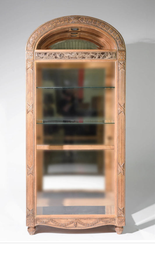 Italian Style Arch Top Showcase 40x20x88h