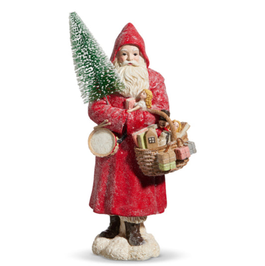 11” Red Vintage Santa
