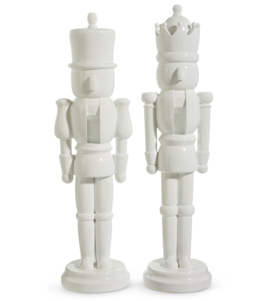 22.5” White Nutcracker