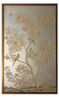 Sepia Garden (B) Hand Painted Wallpaper Panel 37.5x63.75