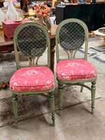 Set of 4 Green Painted Chairs