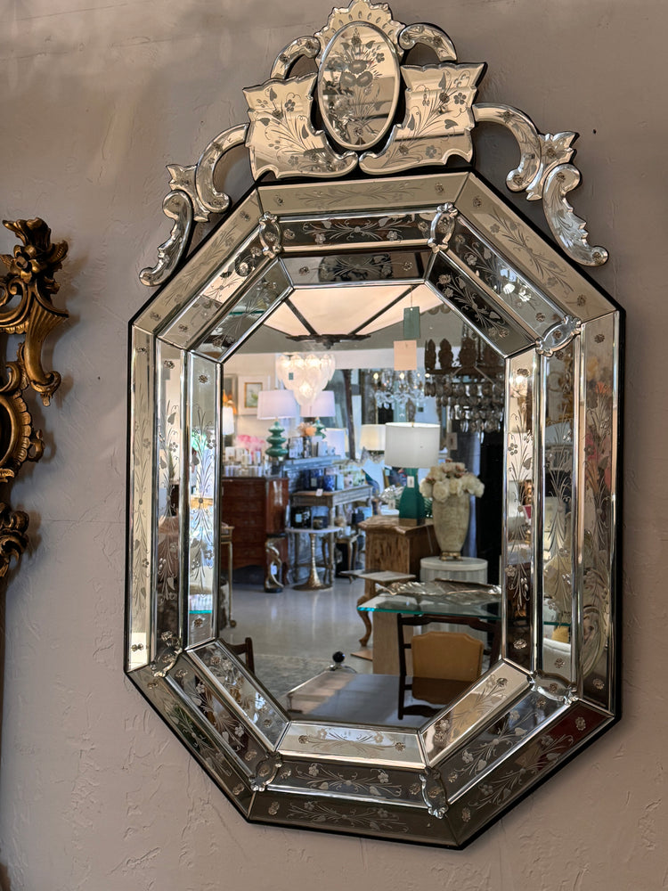 Vintage Venetian Mirror 28x44h