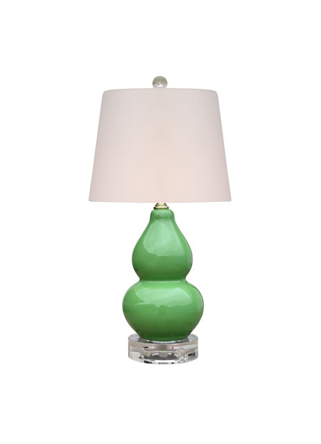 Green Gourd Lamp 16h