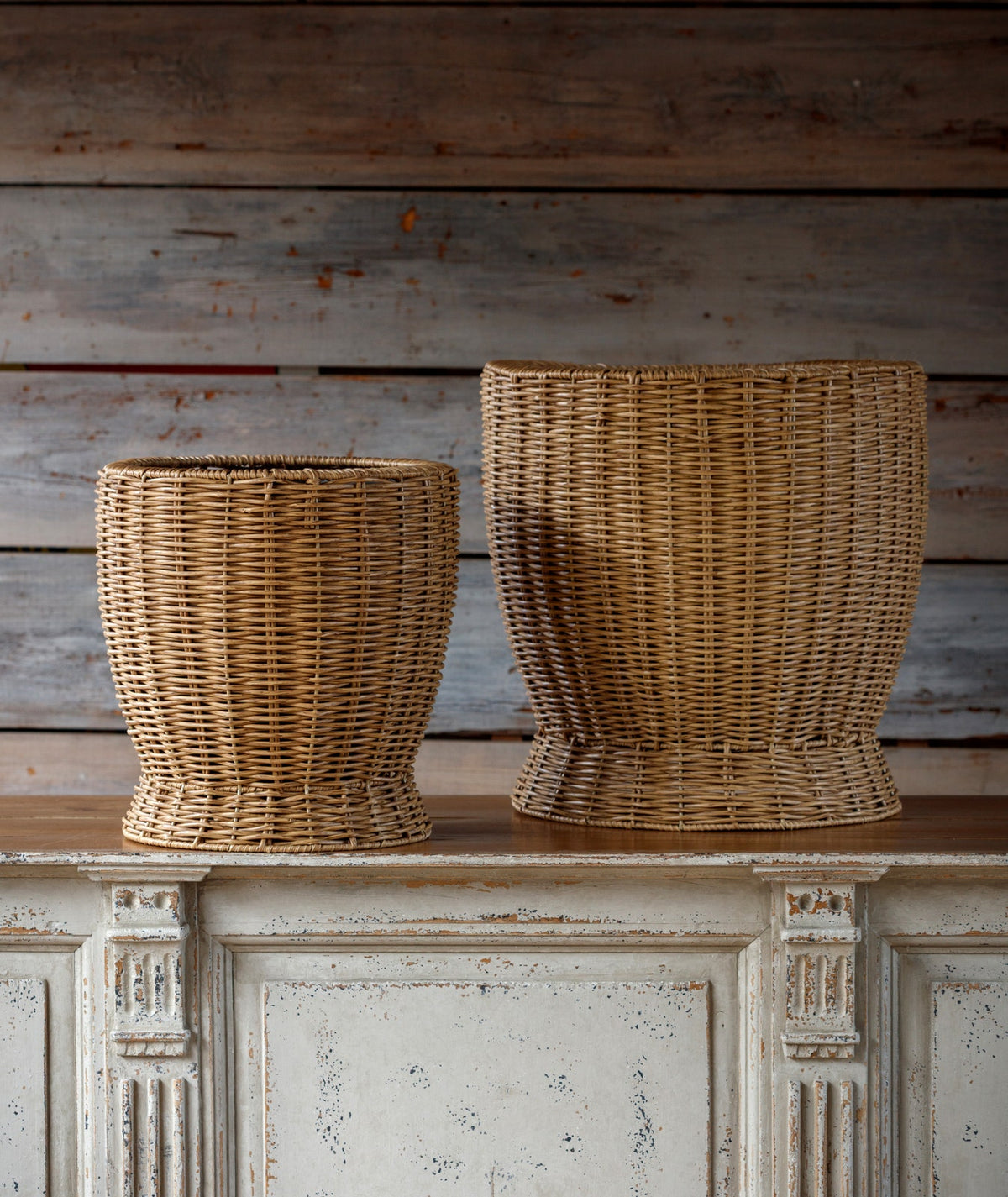 Poly Weave Tree Baskets Set of 2
