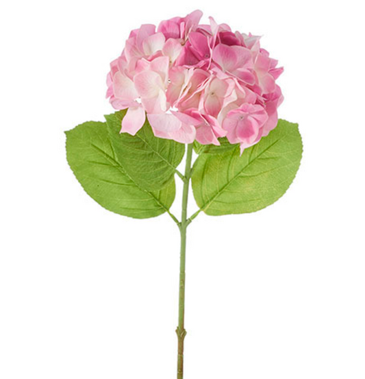 19" Real Touch Pink Hydrangeas
