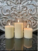 Ivory Candle Trio