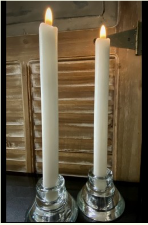 Ivory Taper 2 Pk