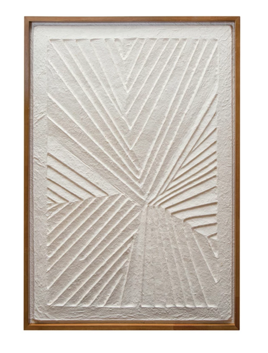 Handmade Embossed Wall Art 37.25x25.75h