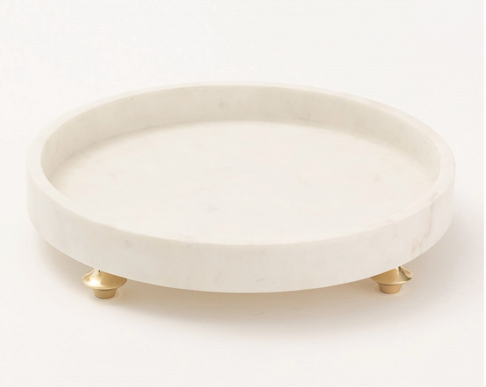 Quintessential Marble Tray 13x2.5h