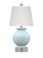 Light Blue Porcelain Mini Lamp