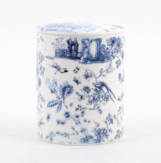 Blue & White Jar Candle