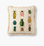 Rifle Paper Co Natural Insect Pillow 22x22"