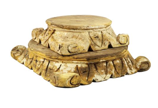 Carved Pillar Base 17x17x4h