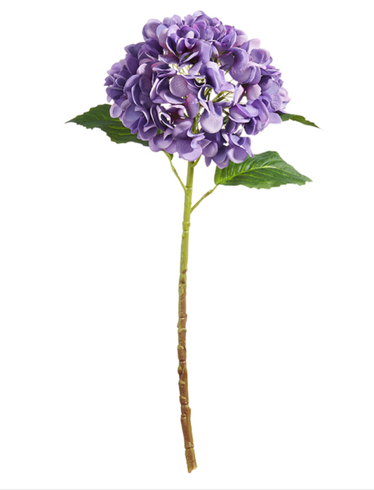 20" Real Touch Hydrangea Purple