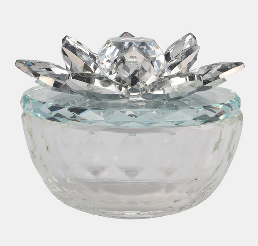 Crystal Lotus Trinket Box