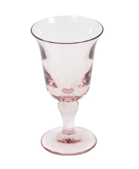Acrylic Flared Light Rose Water Glass 9.6oz
