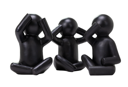 No Evil Statues 10"h Set/3