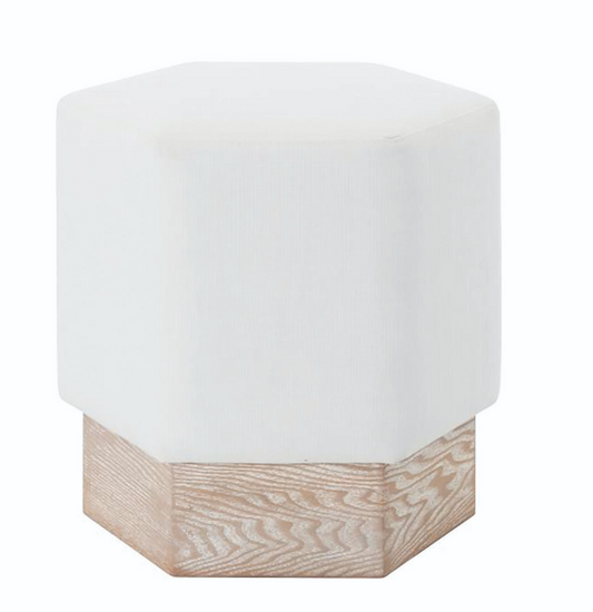 Asher Hexagon Stool 19.5x19.5"