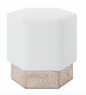 Asher Hexagon Stool 19.5x19.5"