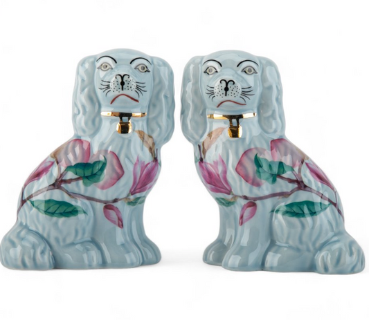 PAIR Stafforshire Dog Sm 5x2x6"h