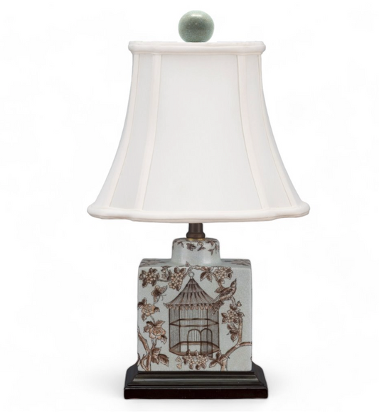 Birdcage Lamp 10x8x17"h