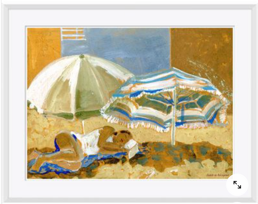 Two Umbrellas 37.5x29.5"h