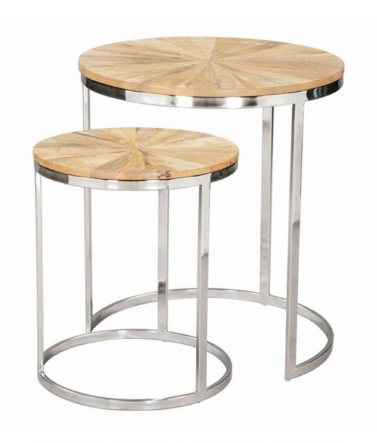 Bari Nesting Tables Set/2 20.5"h