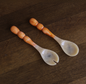 Rio Bubble Resin Salad Servers - Orange