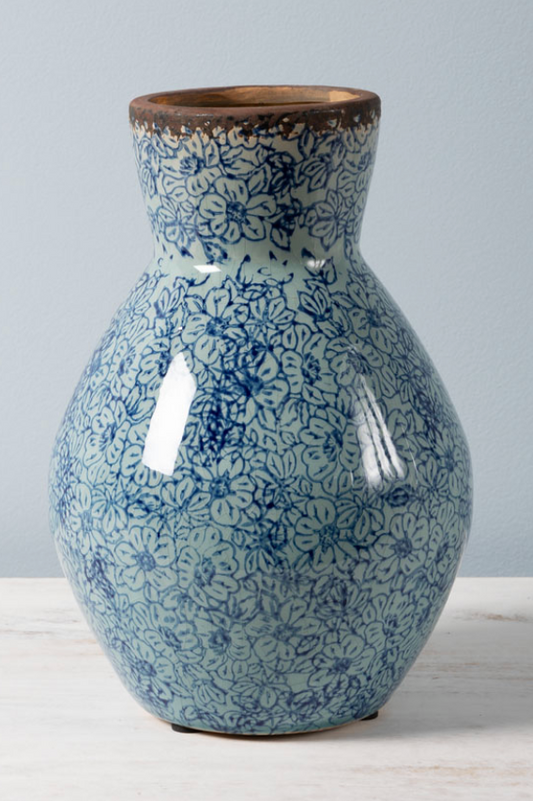 High Flared Flowery Vase