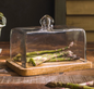 Square Plate w/ Glass Cover