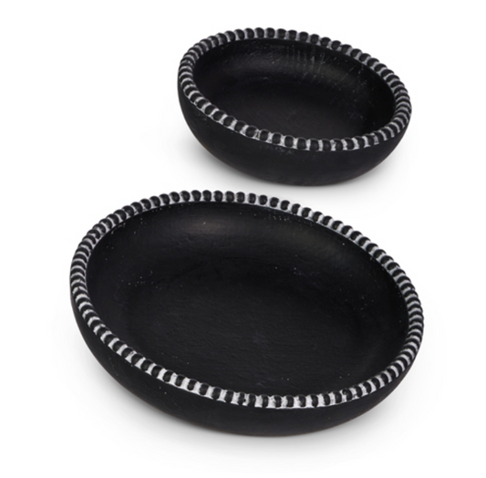 Black Beaded Bowl Set/2