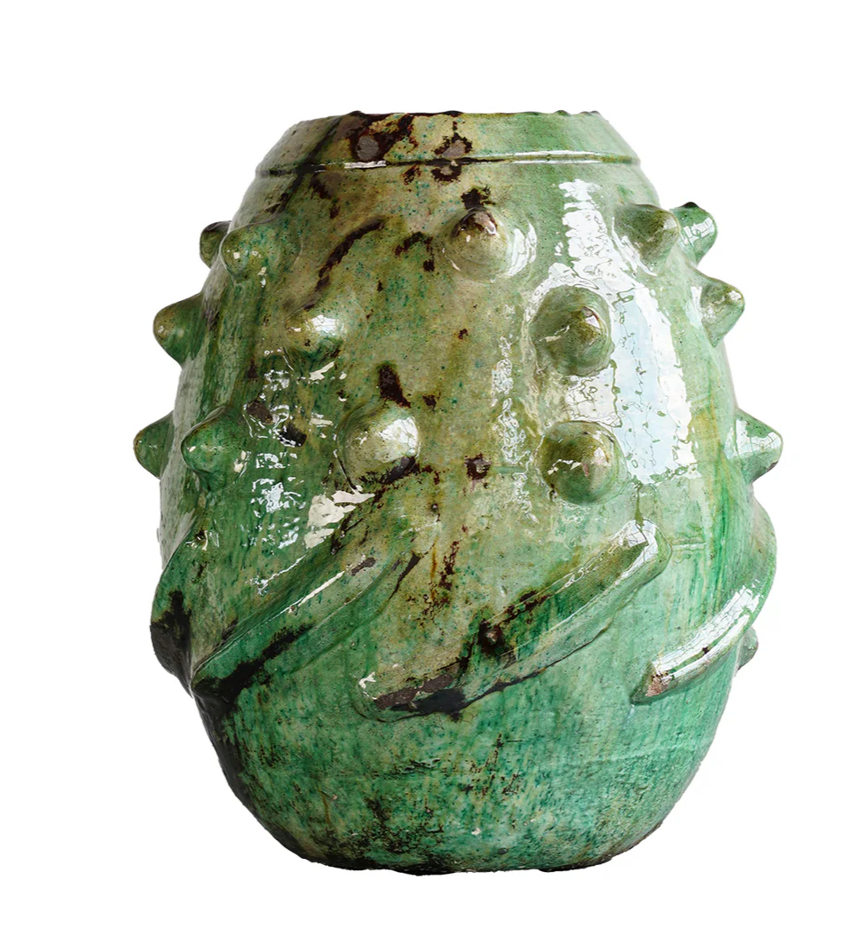 Tamagroute Vase Casablanca Green 13x16.25"