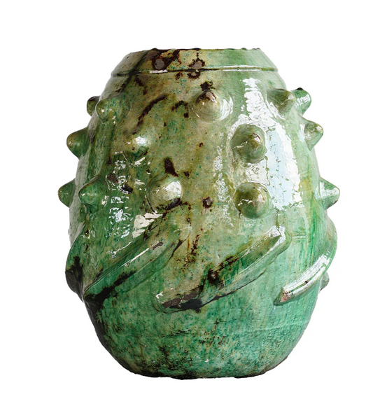 Tamagroute Vase Casablanca Green 13x16.25"