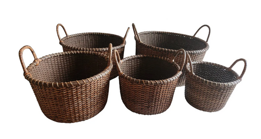 Rattan Produce Baskets Set/5