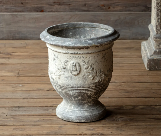 Marseille Planter with Aged Finish 16dx18.25"h