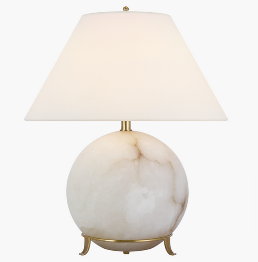 Price Sm Alabaster Table Lamp 19.25"h