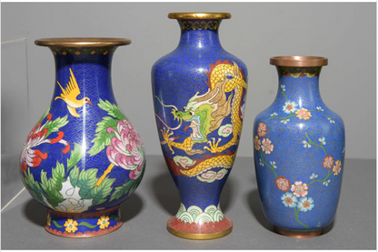 Cloisonne Vases and Urns Asst.