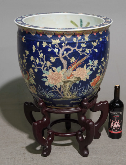 Fishbowl Planter w/ Stand 18.5"d x 26"h