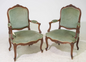 PAIR Louis XV Walnut Chairs (c. 1920s)