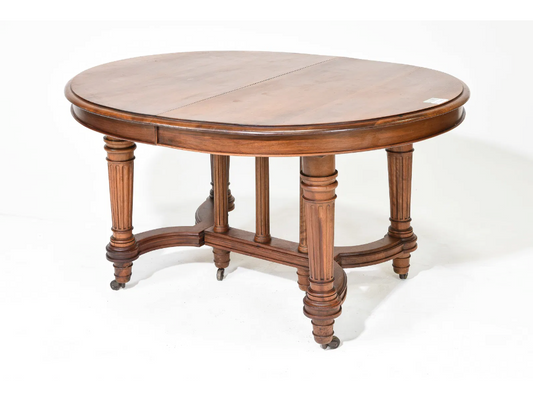 French Henri II Style Walnut Table 53x45x29"h