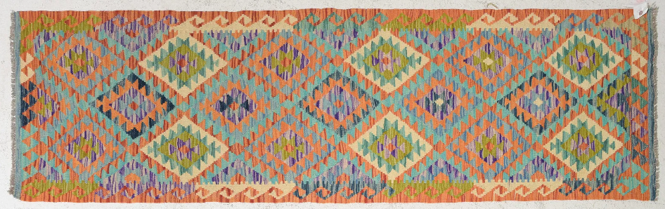 Hand Knotted Kilim Runner 8'1"x2'7"