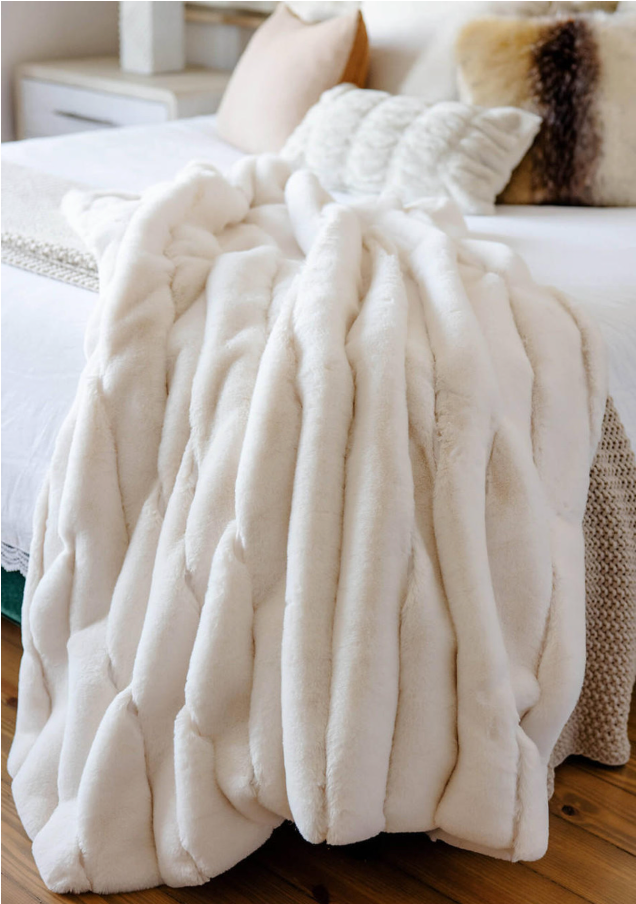 Posh Throw Ivory 60x72"