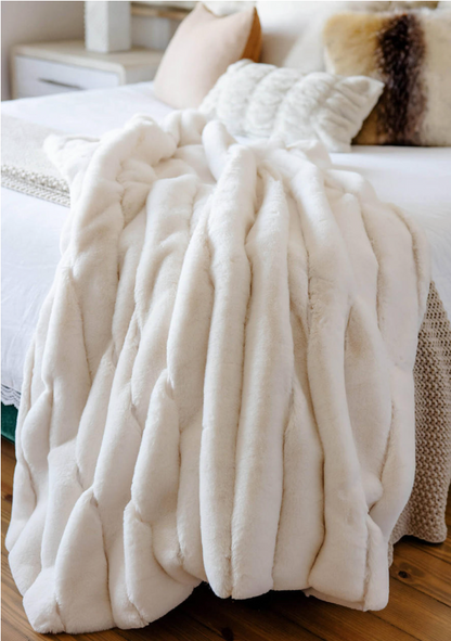 Posh Throw Ivory 60x72"