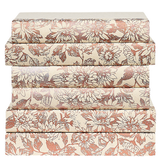 Rebound Book -Floral Rose Gold