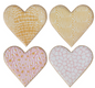 Enamaled Metal Heart Dish Asst