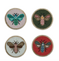 Beaded Glass Coasters Set/4