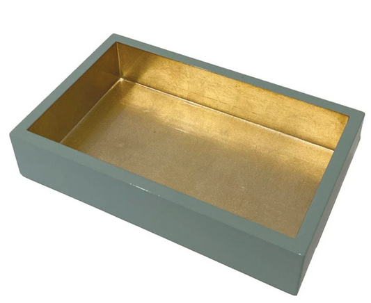 Celadon with Gold Lacquer Guest Towel Holder