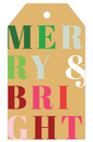 Merry & Bright Gift Tag Set/4