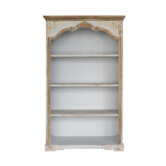 French Country Style Bookshelf 47x17.5x82.5"h