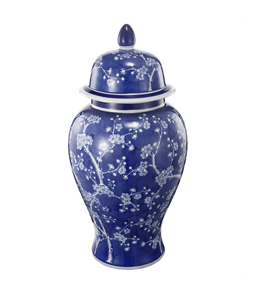 Cherry Blossoms Ginger Jar 9.5x18"h